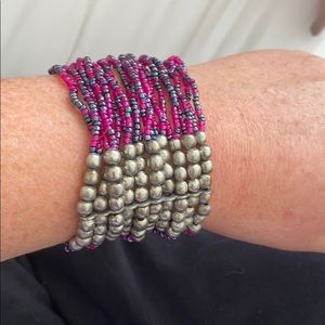 Multi color stretchy bracelet